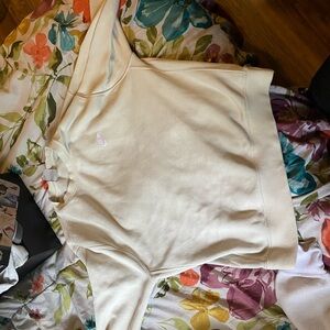 Cream Nike sweater very comfortable and only wore two short accusations